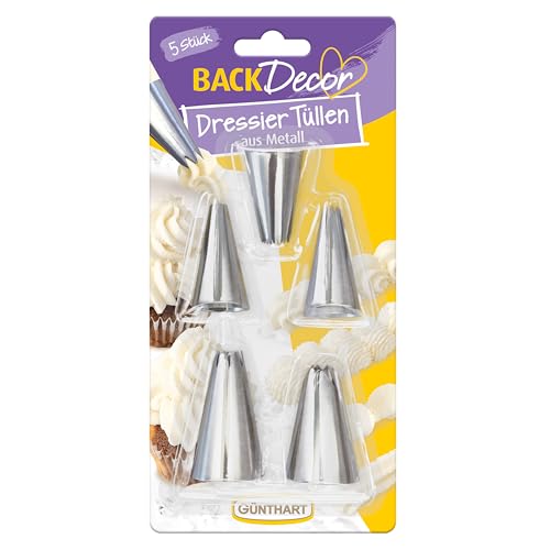 Günthart BackDecor | Spritztüllen Set | Sterntülle | Blumentülle | Rundtülle | Metall Günthart BackDecor | Spritztüllen Set | Sterntülle | Blumentülle | Rundtülle | Metall von Günthart