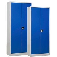2 Gürkan Stahlschränke 111307 lichtgrau, enzianblau 92,0/80,0 x 42,0/38,0 x 195,0/180,0 cm, aufgebaut 2 Gürkan Stahlschränke 111307 lichtgrau, enzianblau 92,0/80,0 x 42,0/38,0 x 195,0/180,0 cm, aufgebaut von Gürkan