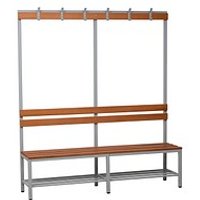 Gürkan Garderobenbank mit Haken und Schuhrost 109844 grau, buche Holz 200,0 cm Gürkan Garderobenbank mit Haken und Schuhrost 109844 grau, buche Holz 200,0 cm von Gürkan