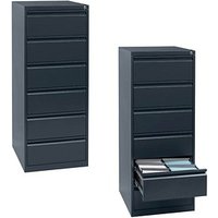 Gürkan Karteischrank anthrazit 6 Schubladen 53,0 x 62,0 x 132,0 cm Gürkan Karteischrank anthrazit 6 Schubladen 53,0 x 62,0 x 132,0 cm von Gürkan