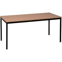 Gürkan Mehrzwecktisch buche rechteckig, Vierkantrohr schwarz, 160,0 x 80,0 x 75,0 cm Gürkan Mehrzwecktisch buche rechteckig, Vierkantrohr schwarz, 160,0 x 80,0 x 75,0 cm von Gürkan