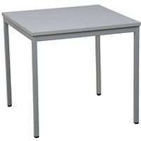 Gürkan Mehrzwecktisch grau quadratisch, Vierkantrohr grau, 70,0 x 70,0 x 75,0 cm von Gürkan