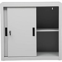 Gürkan Schiebetürenschrank, 100264 lichtgrau 1 Fachboden 80,0 x 45,0 x 75,0 cm Gürkan Schiebetürenschrank, 100264 lichtgrau 1 Fachboden 80,0 x 45,0 x 75,0 cm von Gürkan