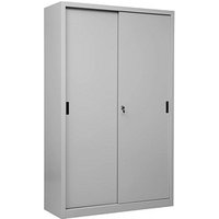 Gürkan Schiebetürenschrank, 100282 lichtgrau 4 Fachböden 120,0 x 45,0 x 195,0 cm Gürkan Schiebetürenschrank, 100282 lichtgrau 4 Fachböden 120,0 x 45,0 x 195,0 cm von Gürkan