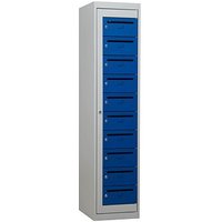 Gürkan Schließfachschrank lichtgrau, blau 111315, 10 Schließfächer 40,0 x 50,0 x 180,0 cm Gürkan Schließfachschrank lichtgrau, blau 111315, 10 Schließfächer 40,0 x 50,0 x 180,0 cm von Gürkan