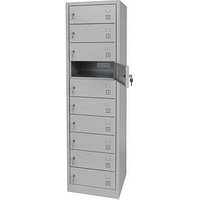 Gürkan Schließfachschrank lichtgrau 110096, 10 Schließfächer 50,0 x 50,0 x 180,0 cm Gürkan Schließfachschrank lichtgrau 110096, 10 Schließfächer 50,0 x 50,0 x 180,0 cm von Gürkan