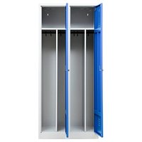 Gürkan Spind lichtgrau, enzianblau 104052, 2 Schließfächer 80,0 x 50,0 x 180,0 cm Gürkan Spind lichtgrau, enzianblau 104052, 2 Schließfächer 80,0 x 50,0 x 180,0 cm von Gürkan