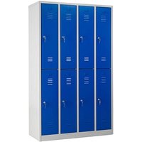 Gürkan Spind lichtgrau, enzianblau 106312, 8 Schließfächer 117,0 x 50,0 x 195,0 cm Gürkan Spind lichtgrau, enzianblau 106312, 8 Schließfächer 117,0 x 50,0 x 195,0 cm von Gürkan