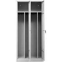 Gürkan Spind lichtgrau 104047, 2 Schließfächer 80,0 x 50,0 x 180,0 cm Gürkan Spind lichtgrau 104047, 2 Schließfächer 80,0 x 50,0 x 180,0 cm von Gürkan