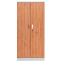 Gürkan Stahlschrank 100109 lichtgrau, erle 92,0 x 42,0 x 195,0 cm, aufgebaut von Gürkan