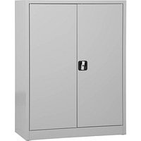 Gürkan Stahlschrank 100027 lichtgrau 92,0 x 42,0 x 120,0 cm, aufgebaut von Gürkan