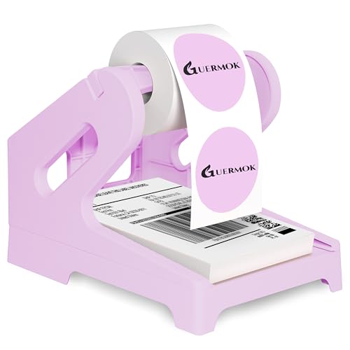 Guermok Thermo-Versandetikettenhalter fur Rollen und Facher, faltbar, zerbrechliche Aufkleber für den Versand Etikettenständer, Desktop-Druckerhalter Heimbüro, Zubehör, Aufkleberspender für von Guermok