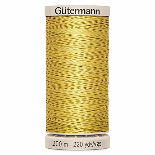 Gütermann Quilting Handfaden gewachst 200 m 0758, Yellow von Gütermann Creativ
