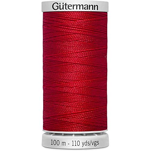 Unbekannt Gutermann Extrastarkes Garn, 100 m x 1 Rolle, karmesinrot, OSFA 724033-156, purpurrot, One Size von Gütermann