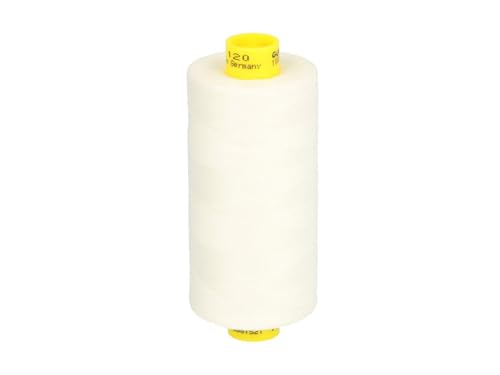 Gütermann Garn Mara 120 Allesnäher Nähgarn Polyester 1000m Nähmaschinengarn UV Beständig Creme von Gütermann GmbH