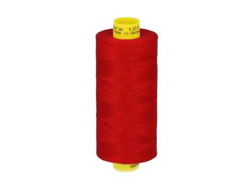 Gütermann GmbH Garn Mara 120 Allesnäher Nähgarn Polyester 1000m Nähmaschinengarn UV Beständig (Rot, 1) von Gütermann GmbH