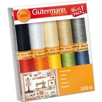 Gütermann Nähfaden-Set Baumwolle, 10 Spulen - Bunt, Farbe 1 Gütermann Nähfaden-Set Baumwolle, 10 Spulen - Bunt, Farbe 1 von Gütermann creativ