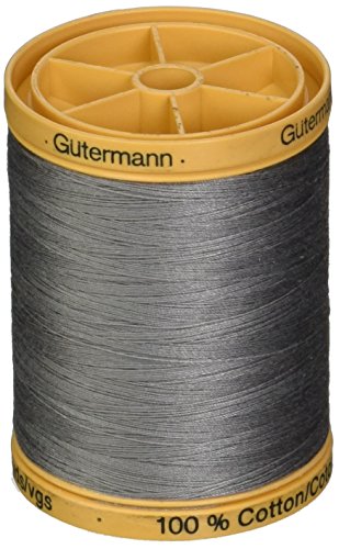 Gütermann 876 YD Natürliche Baumwolle Gewinde Feststoffe, grau von Gütermann