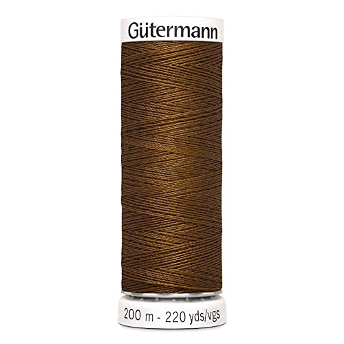 Gütermann G303-200-019 Nähgarn, Polyester, 019 Braun, 1000 m von Gütermann