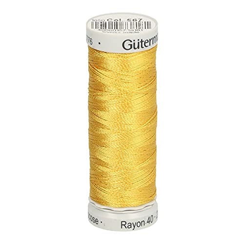 Gütermann G709700-0567 Maschinenstickfaden, #0567 Gelb, 200 m, meter von Gütermann