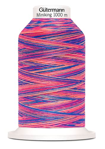 Gütermann G715264-9814 Nähgarn, Polyester, 9814 Rosa/Blau, 1000 m, meter von Gütermann