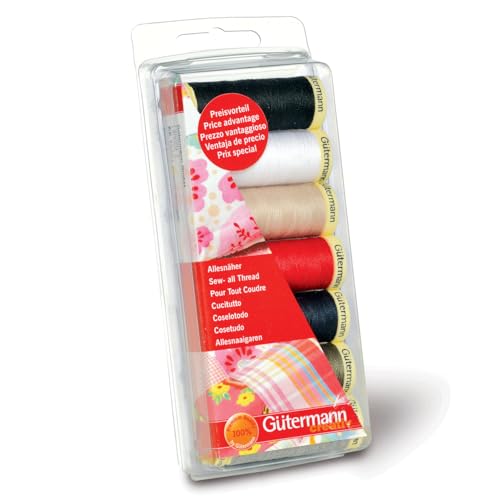 Gütermann G731099 Nähgarn-Set, Polyester, Mehrfarbig, 100 Meter Länge, 700 Gütermann G731099 Nähgarn-Set, Polyester, Mehrfarbig, 100 Meter Länge, 700 von Gütermann