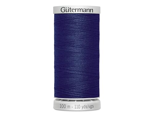 Gütermann Garn Extra Stark Nähgarn Polyester 100m Nähmaschinengarn Universal Reißfest FarbNr: 339 (Blau, 1) von Gütermann