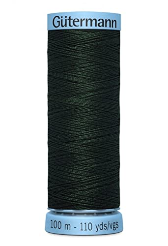 Gütermann Luxuriöse reine Seide Nähgarn 100 m 707 – Pro Spule + Gratis Minerva Crafts Craft Guide von Gütermann