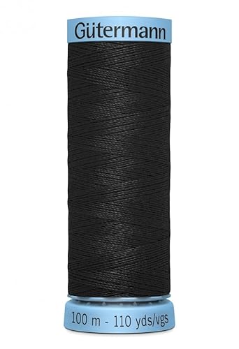 Gütermann Luxuriöse reine Seide schwarz 000 – Nähgarn 100 m Pro Spule + Gratis Minerva Crafts Craft Guide Gütermann Luxuriöse reine Seide schwarz 000 – Nähgarn 100 m Pro Spule + Gratis Minerva Crafts Craft Guide von Gütermann