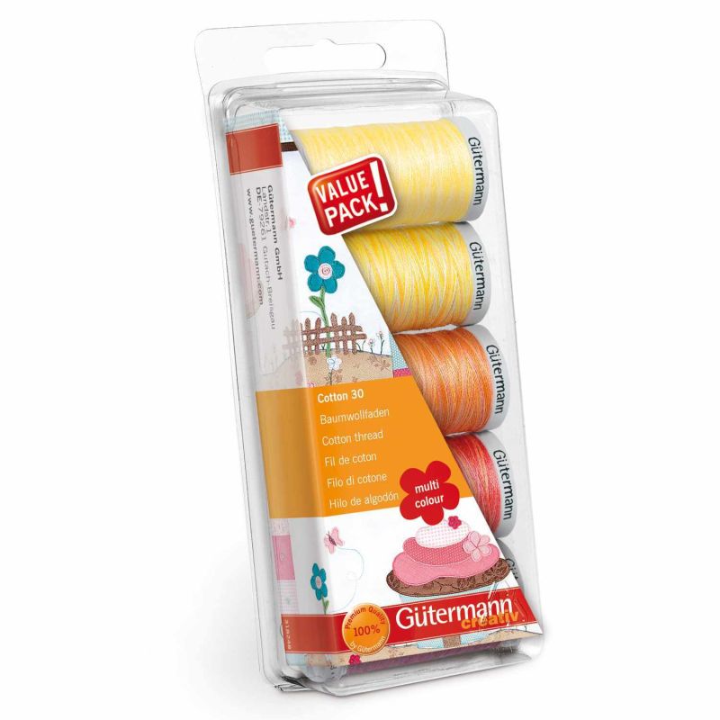 Nähfaden Set Cotton 30 gelb/rot 5x 300m Nähfaden Set Cotton 30 gelb/rot 5x 300m von Gütermann