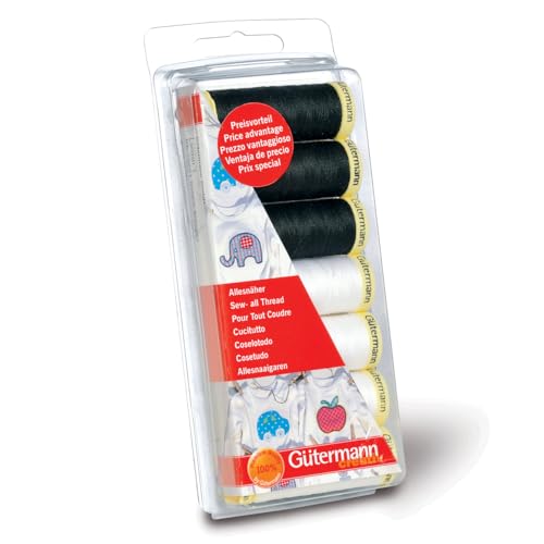 Gütermann Nähgarn, Polyester, Mehrfarbig, 16x2.3x6.8 cm, 700 Gütermann Nähgarn, Polyester, Mehrfarbig, 16x2.3x6.8 cm, 700 von Gütermann