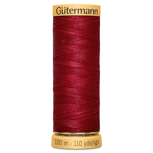 Gutermann 100M Natürlichen Bur Baumwollgarn Rot von Gütermann