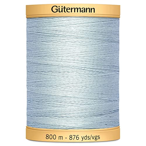 Gutermann 876 YD Natürliche Baumwolle Gewinde Feststoffe, Powder Blue von Gütermann