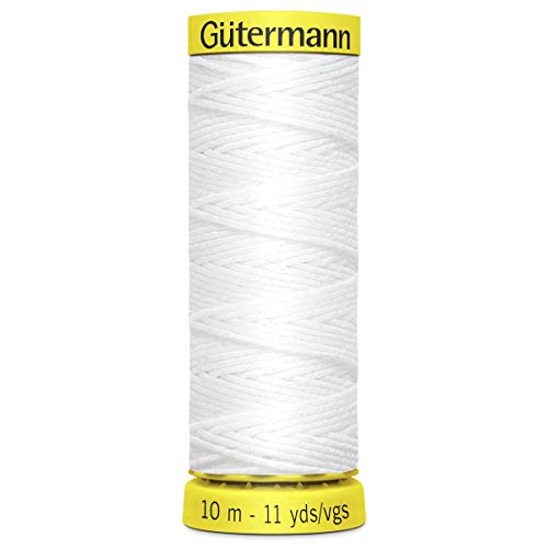 Gutermann Nähgarn, Elastischer Nähfaden, Länge: 10 m, Weiß Gutermann Nähgarn, Elastischer Nähfaden, Länge: 10 m, Weiß von Unbekannt