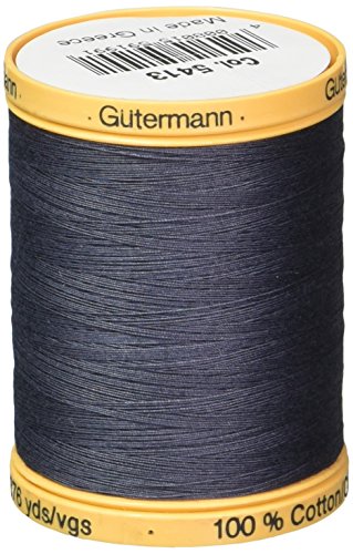 Gutermann Natürlicher Baumwollfaden, einfarbig, 876 m, Abendblau von Gütermann