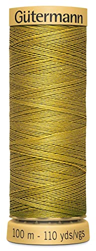 Gutermann Natürliches Baumwollgarn, 110 Meter, Gold von Gütermann