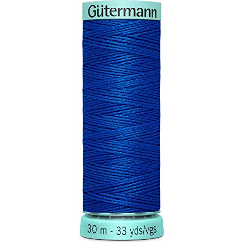 Gutermann R753 Nr. 40 Seidengarn 723878-707-1, Flaschengrün, 30 m x 1 Spule, Seide, blau von Gütermann