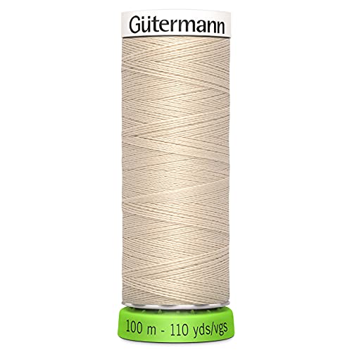 Gutermann Recyceltes Polyester-Faden, 10 m, Knochen von Gütermann