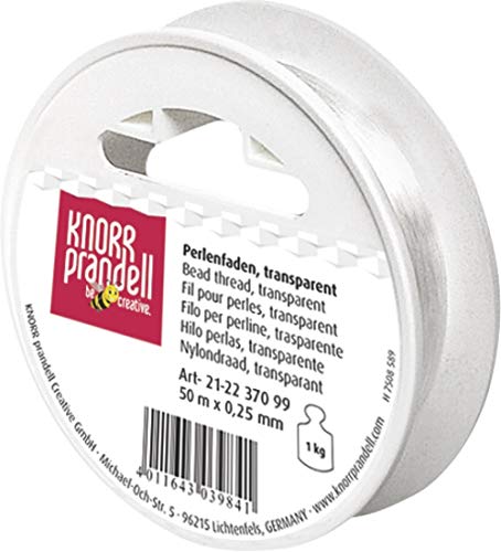 KnorrPrandell 2237099 Perlonfaden, 50 m - 0.25 mm Durchmesser, transparent KnorrPrandell 2237099 Perlonfaden, 50 m - 0.25 mm Durchmesser, transparent von Gütermann