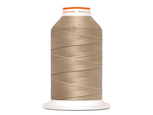 Gütermann Outdoor 40 - den speziellen Nähfaden für Outdoor-Textilien. No. 40 Länge 400m - UV beständiges Polyester Garn 798300 (Beige) von Gütermann