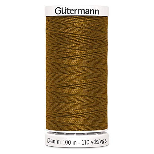 Unbekannt G700160-2040 Nähgarn, Polyester, Dark Gold, Einheitsgröße, 100 Meter von Gütermann