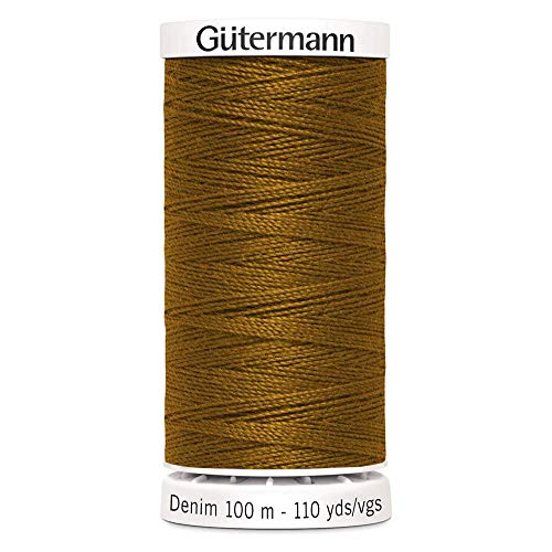 Unbekannt G700160-2040 Nähgarn, Polyester, Dark Gold, Einheitsgröße, 100 Meter von Unbekannt