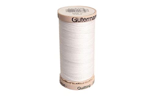 White Quilting Thread 220 Yards 201Q-5709 von Gütermann
