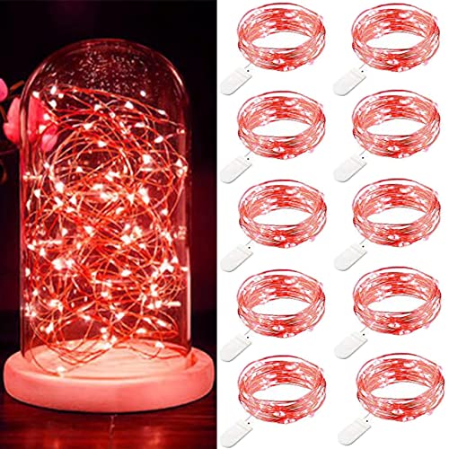 Guezuvoru 10 Stück 1 m 10 LED Silberdraht Rot Wasserdicht Flasche Stern Lichterkette für Weihnachten Hochzeit Party Zimmer Innen Außen Dekoration Guezuvoru 10 Stück 1 m 10 LED Silberdraht Rot Wasserdicht Flasche Stern Lichterkette für Weihnachten Hochzeit Party Zimmer Innen Außen Dekoration von Guezuvoru