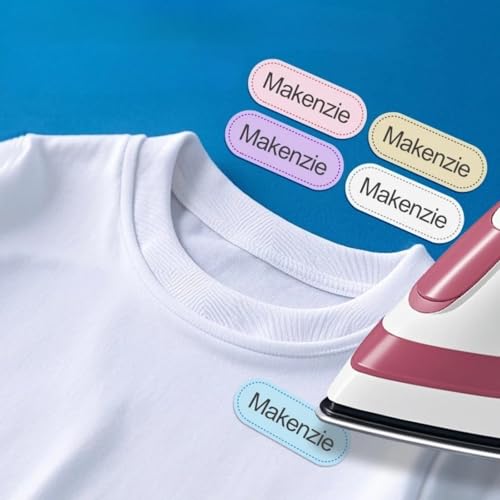 Personalisierter Namensaufkleber für Bekleidung Kinderkleidung, Tasche, genäht, gebügelt, selbstklebend, persönlicher Namensetikett, wasserdicht, waschbar, Bügeletiketten für Kinderkleidung von Gufacai