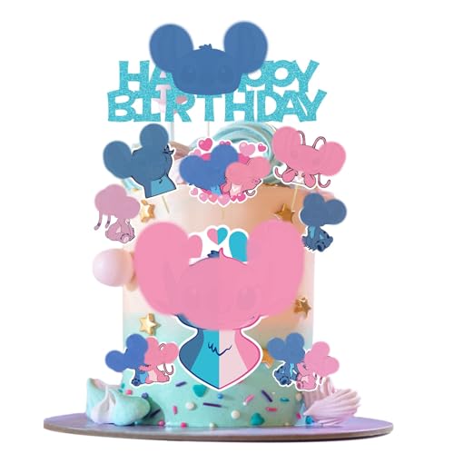 8 Stit Cake Decoration, Stit Kuchen Dekoration, Stit Cupcake Toppers,Cupcake Geburtstag Topper für Junge Mädchen Geburtstag Themen Party von Gugatad