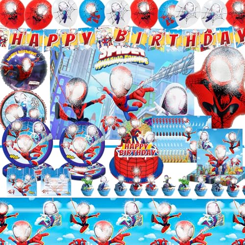 Geburtstag Deko,109Pcs Partygeschirr,Luftballons,Geburtstagsdeko Haben Tischdecke,Latex Balloons etc,Party für Kinder Geeignet Geburtstag Deko,109Pcs Partygeschirr,Luftballons,Geburtstagsdeko Haben Tischdecke,Latex Balloons etc,Party für Kinder Geeignet von Gugatad