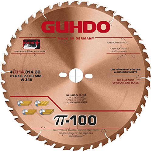 Guhdo – G Coat Hw Kreissägeblatt 303 x 3,2 Bohrung 314 mm/Z96 TF/Made in Germany Guhdo – G Coat Hw Kreissägeblatt 303 x 3,2 Bohrung 314 mm/Z96 TF/Made in Germany von Guhdo