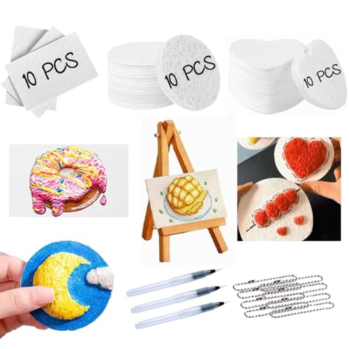 Guhupoy 30 PCS Magic Puffy Paint, Magisches 3D Textur-Malset für Kinder - Schaumstoff Malerei mit Puffy Pens, Einfach mit Wasser aktivieren,Magic Texture Painting DIY Kreativset Guhupoy 30 PCS Magic Puffy Paint, Magisches 3D Textur-Malset für Kinder - Schaumstoff Malerei mit Puffy Pens, Einfach mit Wasser aktivieren,Magic Texture Painting DIY Kreativset von Guhupoy