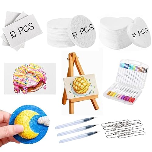 Guhupoy Magic Puffy Paint, Magisches 3D Textur-Malset für Kinder - Schaumstoff Malerei mit Puffy Pens, Einfach mit Wasser aktivieren,Magic Texture Painting DIY Kreativset Guhupoy Magic Puffy Paint, Magisches 3D Textur-Malset für Kinder - Schaumstoff Malerei mit Puffy Pens, Einfach mit Wasser aktivieren,Magic Texture Painting DIY Kreativset von Guhupoy